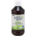 NOW Foods BetterStevia Organic Liquid Sweetener 8 Fluid Ounce front view bottle