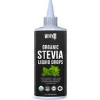 WHYZ Organic Stevia Liquid Drops front view bottle for natural sugar substitute
