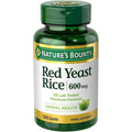 Nature's Bounty Red Yeast Rice 600mg 240 capsules front bottle view for heart health supplement