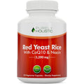 Purely Holistic Red Yeast Rice 1200 Milligrams front view bottle for cholesterol support