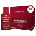 Cymbiotika Heart Health Supplement front view of the 30 pouch box for premium cardiovascular support.