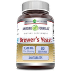 Amazing Nutrition Brewer's Yeast 1500 mg 240 tablets front label view authentic dietary supplement