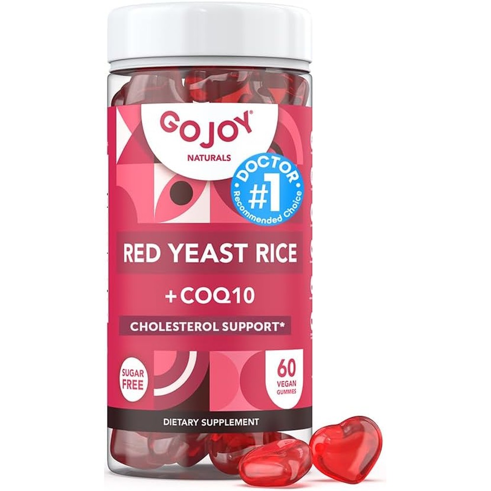 Gojoy Naturals Red Yeast Rice with CoQ10 Gummies front view heart health supplement