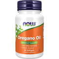 NOW Foods Oregano Oil 90 softgels front view for intestinal health support