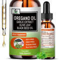 Vita Letuo Organic Oil of Oregano and Black Seed Oil liquid dropper bottle front view