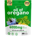Vivcmin Oil of Oregano and Black Seed Oil Complex 300 softgels bottle front view for immune support.