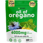Vivcmin Oil of Oregano and Black Seed Oil Complex 300 softgels bottle front view for immune support.