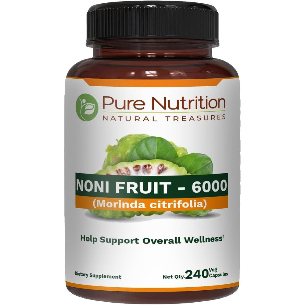 Pure Nutrition Gold Noni Juice Concentrate 400ml front view bottle showing premium herbal ingredients