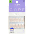 Kiss Core press on nails Scenario pink medium squoval kit
