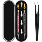 Kaychan rhinestone picker tool set with acrylic handles and storage case
