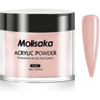 Molisaka Nude Acrylic Powder professional nail jar front view