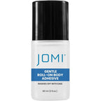 Jomi Compression Premium Roll On Body Glue front view of the clear liquid fashion tape bottle with roller applicator