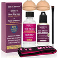 MIILYE BEAUTY clear wig bond glue kit front packaging view featuring the adhesive bottle and remover