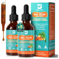 B Beworths Sea Moss Chlorophyll Drops front view of twin pack bottles for premium immune support.