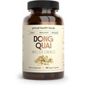 Primal Health Foods Organic Dong Quai 1000mg 60 vegetarian capsules front bottle view for female hormone balance