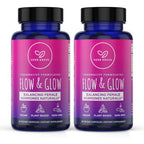 Herb Krave Flow And Glow Hormone Balance twin pack front view for women health support