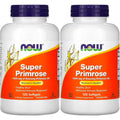 NOW Foods Super Primrose 1300mg 120 softgels pack of 2 front view bottle showing women health supplement label.