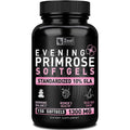 Zeal Naturals Evening Primrose Oil 1300mg front view bottle showing 150 liquid softgels label