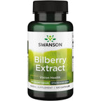 Swanson Bilberry Extract 60 mg 120 Capsules front view for eye health support