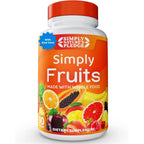 Simply Nature's Pledge Fruit Whole Food Superfoods Supplement front view bottle of 90 capsules