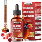 Tenmido Bilberry Extract 7 in 1 liquid drops front view packaging for eye support.