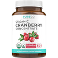 Pure Co Organic Cranberry 500mg 60 Capsules Front View