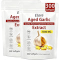 Elare Aged Garlic Extract 7500mg 600 softgels front view for heart health support.