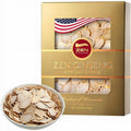 Zen Ginseng American Wisconsin Ginseng Slices 4 Ounce box front view