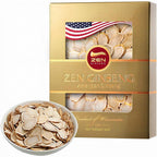 Zen Ginseng American Wisconsin Ginseng Slices 4 Ounce box front view