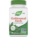Nature's Way Goldenseal Root 100 vegan capsules front bottle view for traditional digestive wellness.
