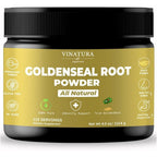 Vinatura pure natural goldenseal root powder front packaging view on white background