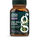 Gaia Herbs Hair Skin and Nail Support sixty capsules front view packaging