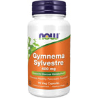 Now Foods Gymnema Sylvestre 400 Milligrams front view bottle pack of 2 authentic glucose supplement