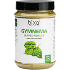 Bixa Botanical Gymnema Sylvestre Leaf Powder front view jar packaging for blood sugar support