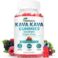 Glagmrry Kava 120 Gummies 500mg Supplement front view bottle for stress relief.