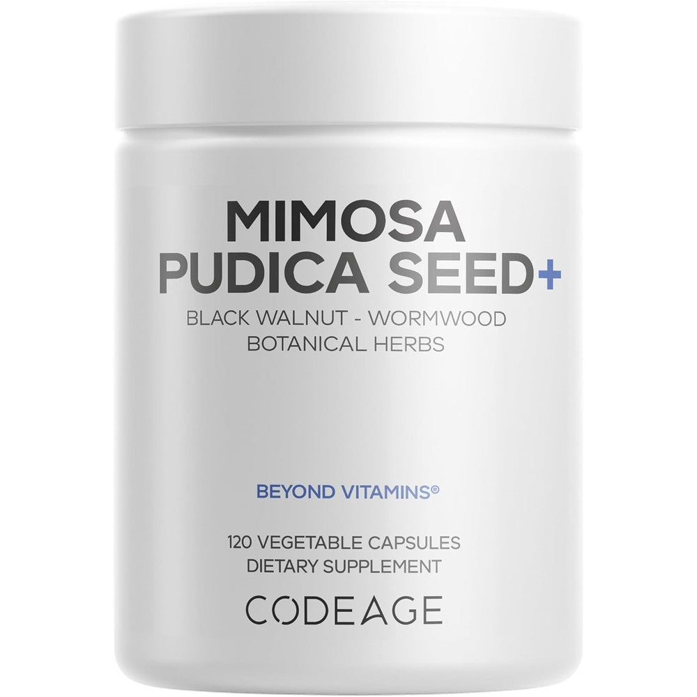 Codeage Organic Mimosa Pudica Seed 120 Capsules Front View