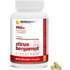 BergaMet Citrus Bergamot SuperFruit PRO+ Supplement 90 capsules front bottle view for heart health