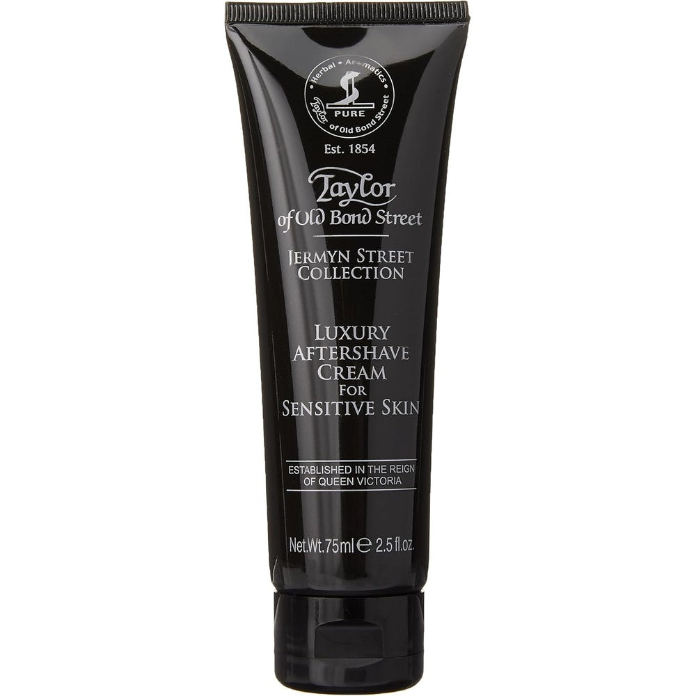 Taylor of Old Bond Street Jermyn Street luxury aftershave cream 75ml front view tube