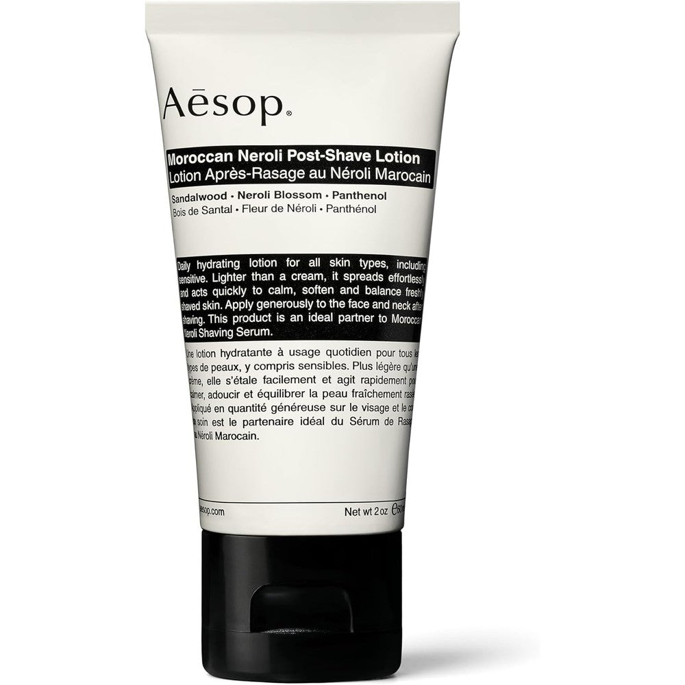 Aesop Moroccan Neroli Post Shave Lotion front view packaging