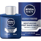 Nivea Men Maximum Hydration Moisturizing Post Shave Balm front view blue bottle