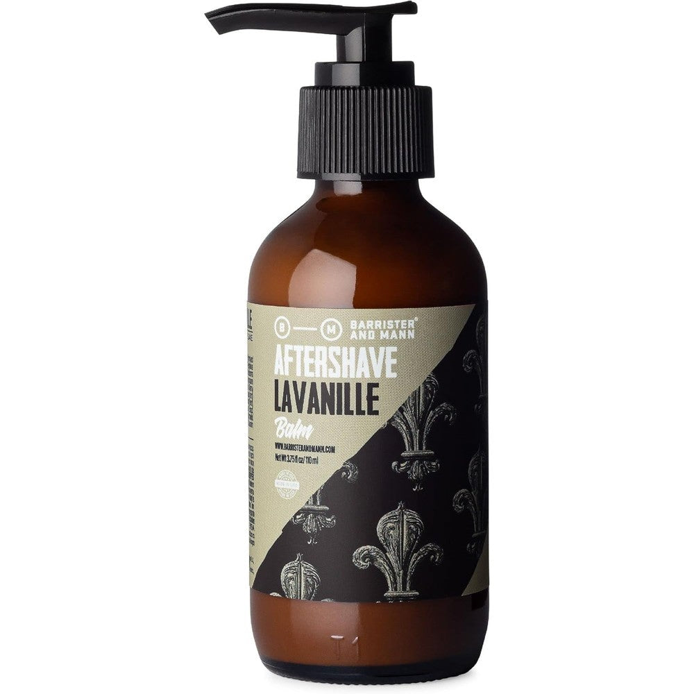 Barrister and Mann After Shave Balm Lavanille front view premium post shave face moisturizer