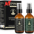 LEPONIX After Shave Balm for Men twin pack front view showing premium pump bottles.