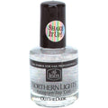 INM Northern Lights Silver Hologram Top Coat front view bottle showing holographic glitter consistency