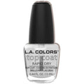 L.A. COLORS Rapid Dry Top Coat CNP192 clear nail treatment bottle front view for professional glossy manicures.