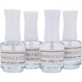 Sparkle & Co. 4 Step Dip Powder Liquid System front view showcasing professional nail salon bottles