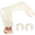 Ebanku nail arm rest covers set of 2 in white front view