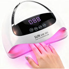 GGUP 500W UV LED Nail Lamp front view with LCD screen