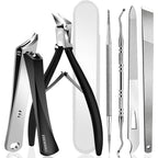 EBEWANLI 6PCS stainless steel ingrown toenail removal kit front view