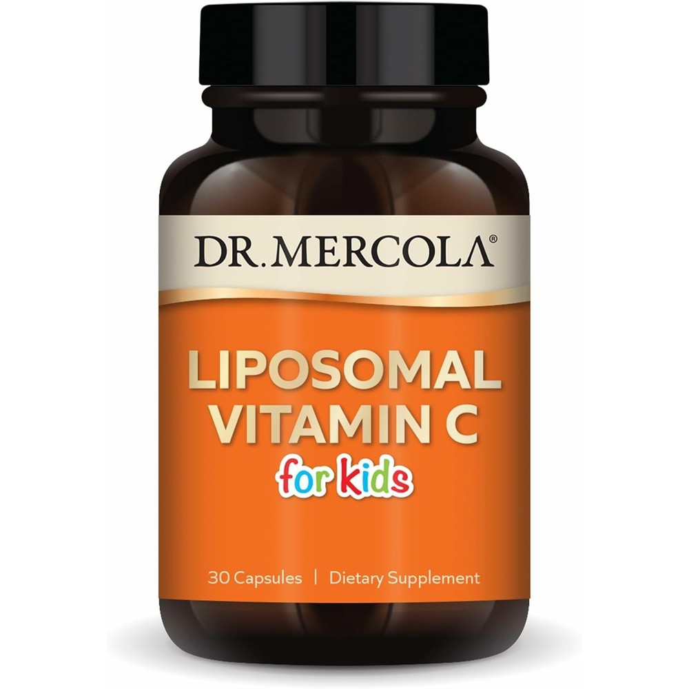 Dr. Mercola Liposomal vitamin C for kids 30 capsules bottle for immune support