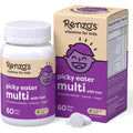Renzo's Picky Eater Kids Multivitamin with Iron front view of 60 count bottle